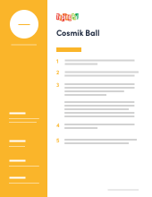 **Cosmik Ball** Speed